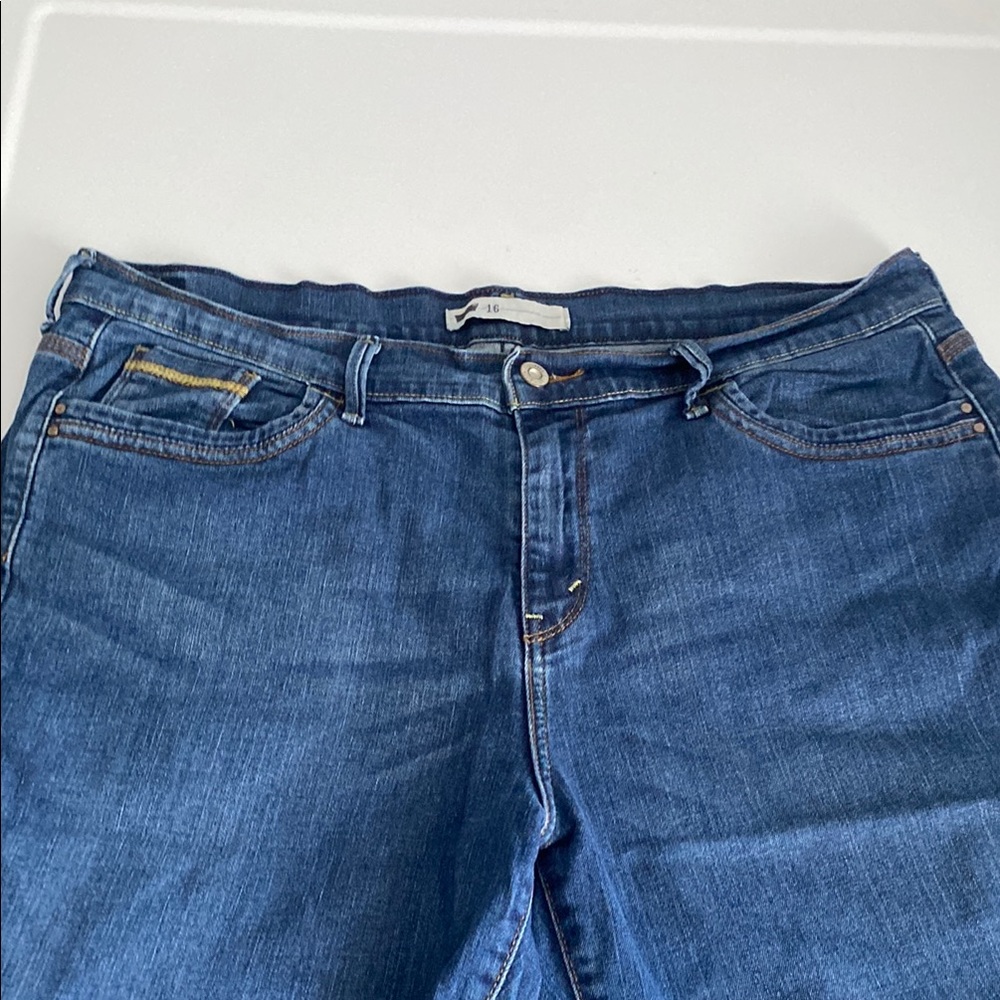 Blue Denim Shorts with Back Pockets - Picture 5 of 5